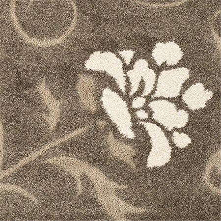 Safavieh 4 x 6 ft. Small Rectangle Smoke and Beige Florida Shag Rug SG464-7913-4
